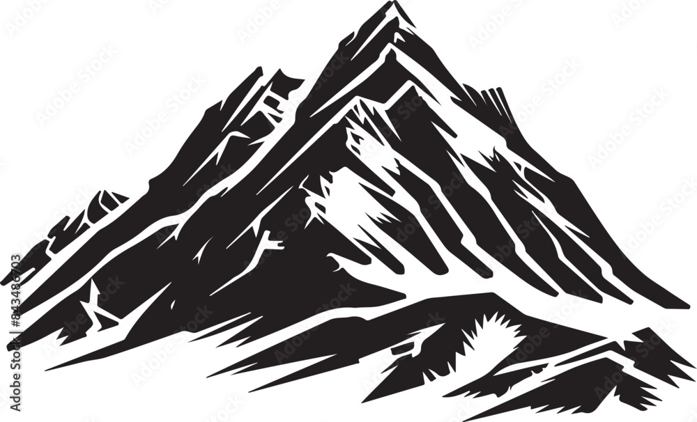 mountain vector silhouette mountain vector silhouette