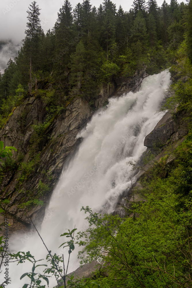Obraz premium Krimml waterfalls in the austrian area called Salzburger Land