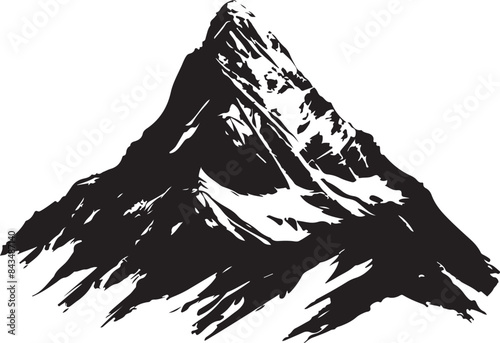 mountain vector silhouette