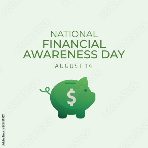 vector graphic of National Financial Awareness Day ideal for National Financial Awareness Day celebration.
