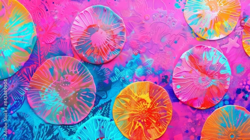 Vibrant Circular Patterns background Vibrant Circular Patterns background