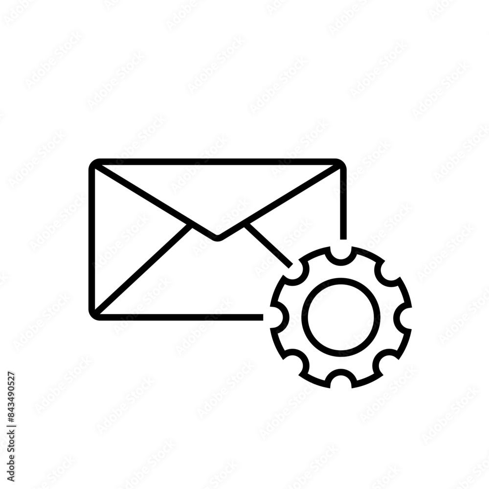 Email Setting Icon, Suitable for Communication and IT Themes Email Setting Icon, Suitable for Communication and IT Themes