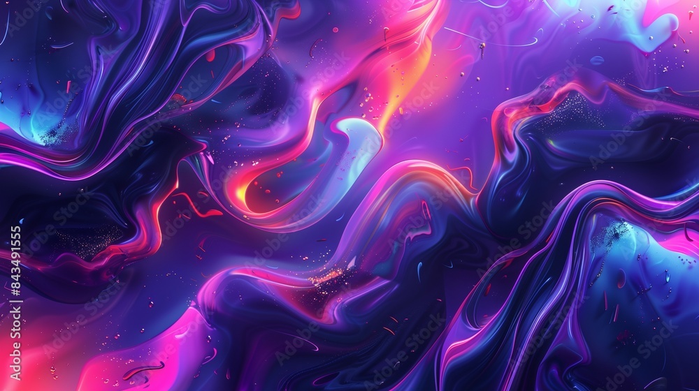 Fototapeta premium Trendy liquid style shapes abstract design, dynamic background for placards, brochures, posters, web landing pages, covers or banners,