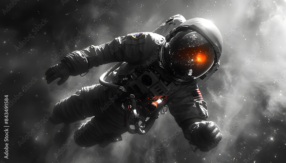 Naklejka premium astronaut in space