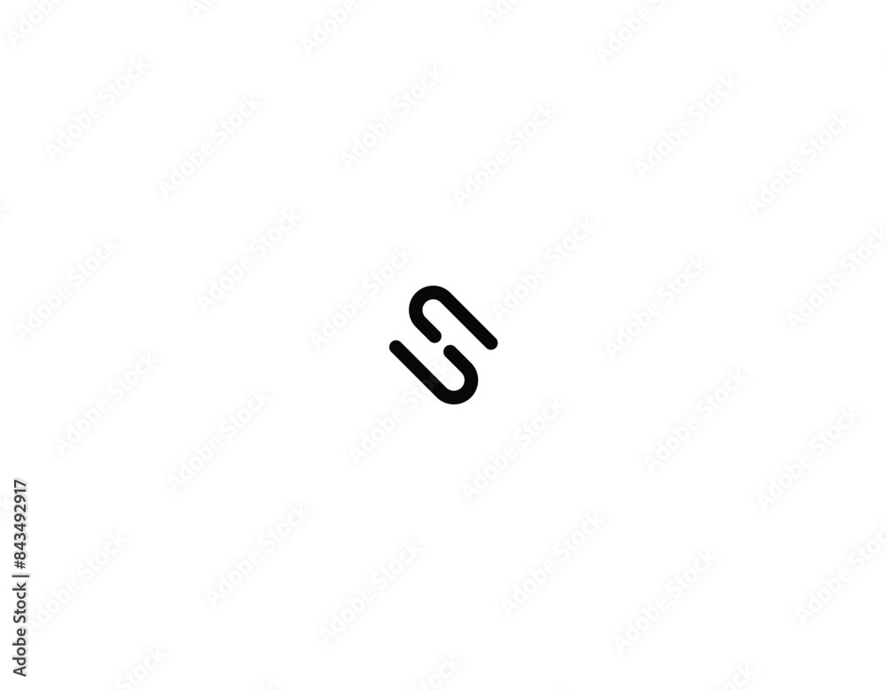 Modern and Minimal Letter SH logo design with white background. Modern and Minimal Letter SH logo design with white background.