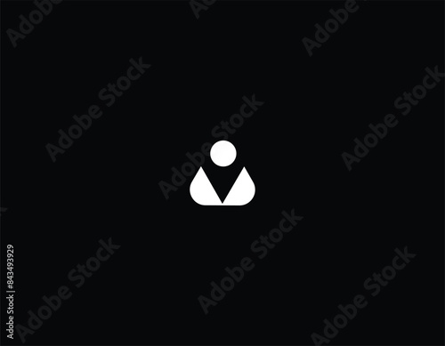 letter aa with people logo icon design Vector design template inspiration photo