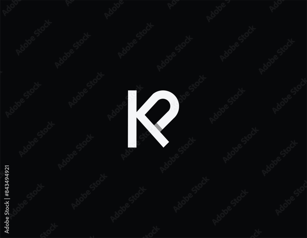 letter KP logo design vector template design for brand. letter KP logo design vector template design for brand.