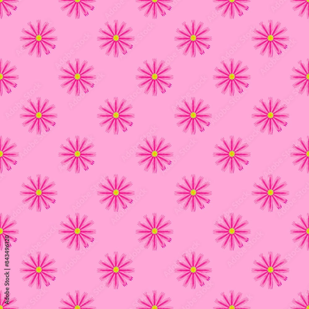 seamless pattern with pink flowers seamless pattern with pink flowers