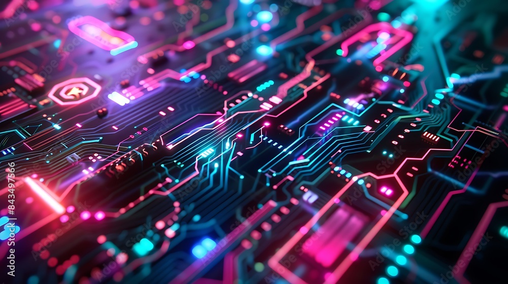 Fototapeta premium creative digital 4k desktop wallpaper background generative Ai generative AI
