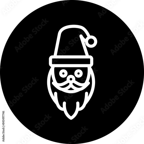 Santa Claus Icon Style photo
