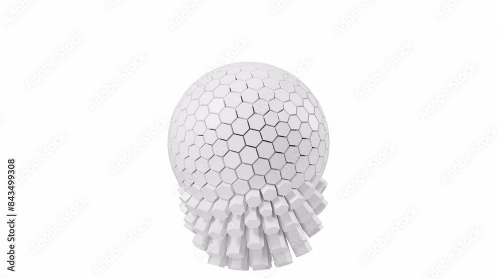 White abstract sphere with alpha channel , 3d rendering. White abstract sphere with alpha channel , 3d rendering.