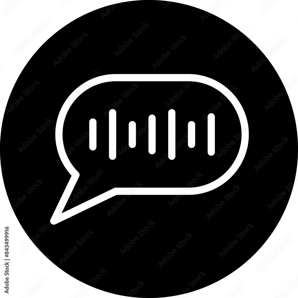 Message Wave vector icon style Message Wave vector icon style