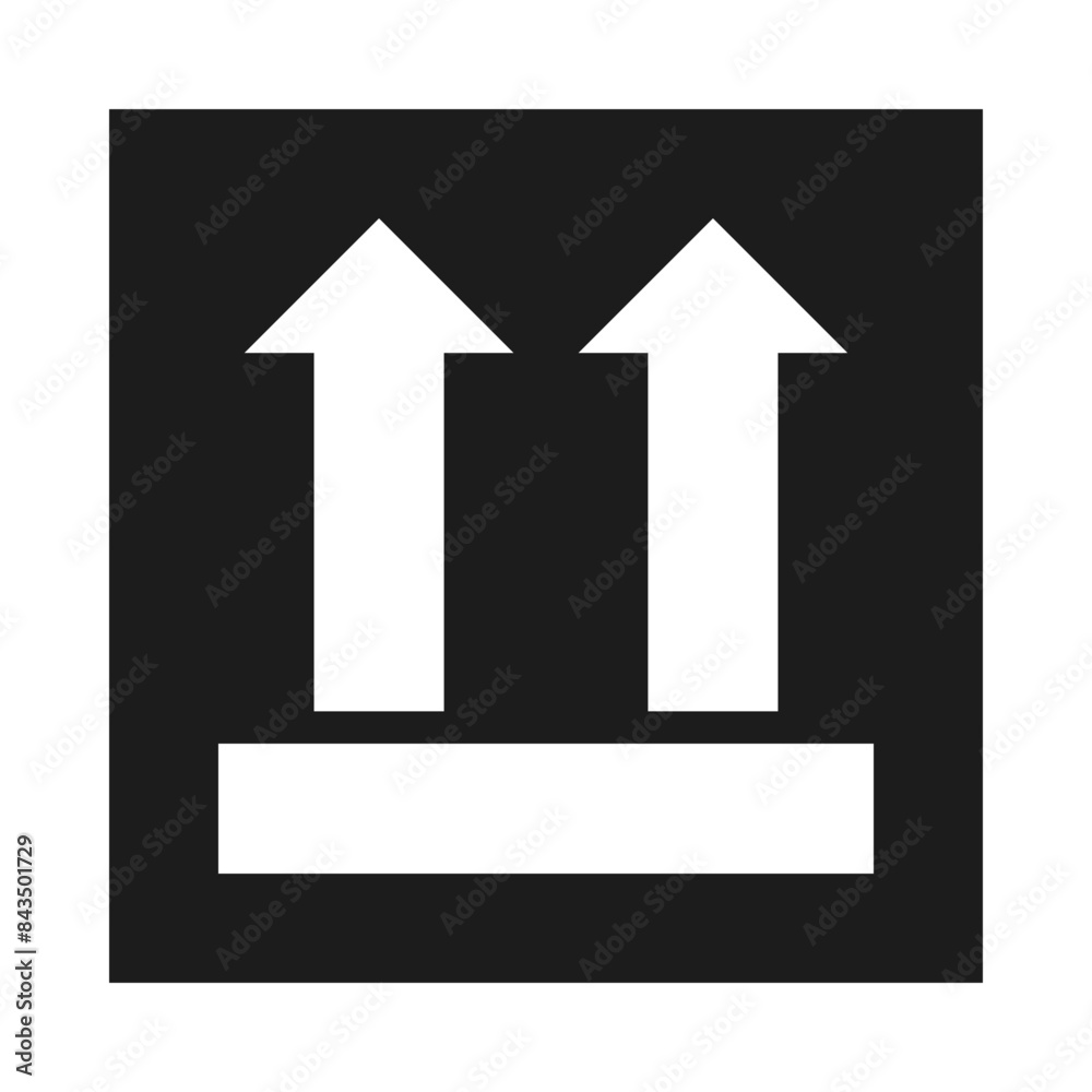 This Way Up Arrows Square Icon This Way Up Arrows Square Icon