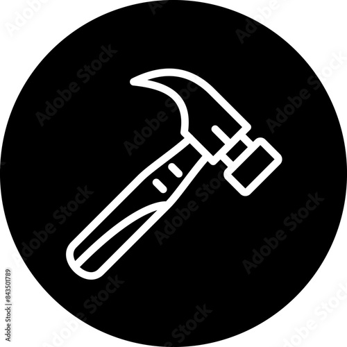 Hammer vector icon style