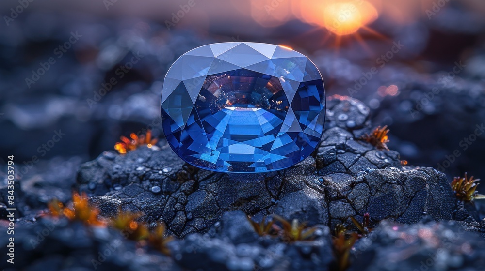 6 carat sapphire, cushion shape, intense blue, 6 carat sapphire, cushion shape, intense blue,
