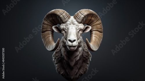  Ram aries head isolated  © Stock Photos Bank 