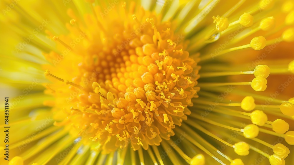 Close up of Coltsfoot Flower