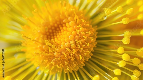 Close up of Coltsfoot Flower