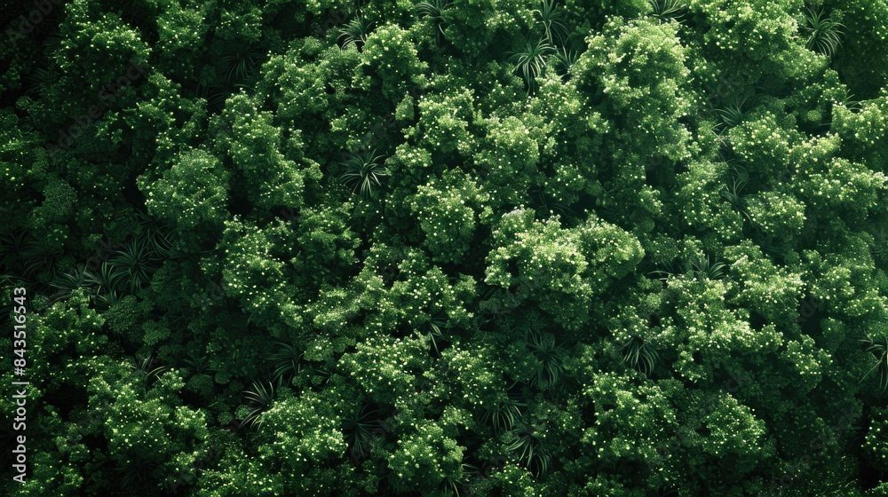 Aerial top view of a green forest landscape. Aerial top view of a green forest landscape.