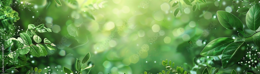 Obraz premium Sustainable lifestyle, ecofriendly technology, organic and biodegradable, green digital background, zerowaste innovation