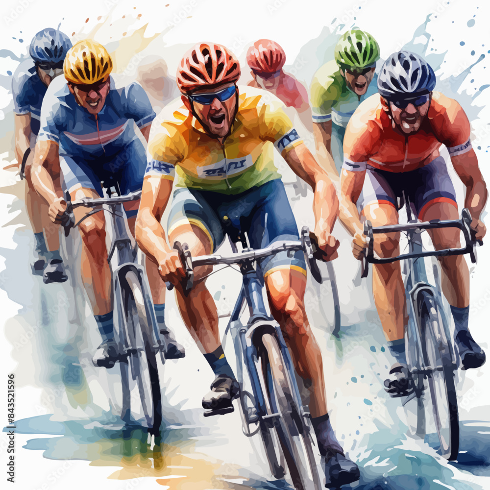 Bicycle Race Ilustration Design Very Beautiful Bicycle Race Ilustration Design Very Beautiful