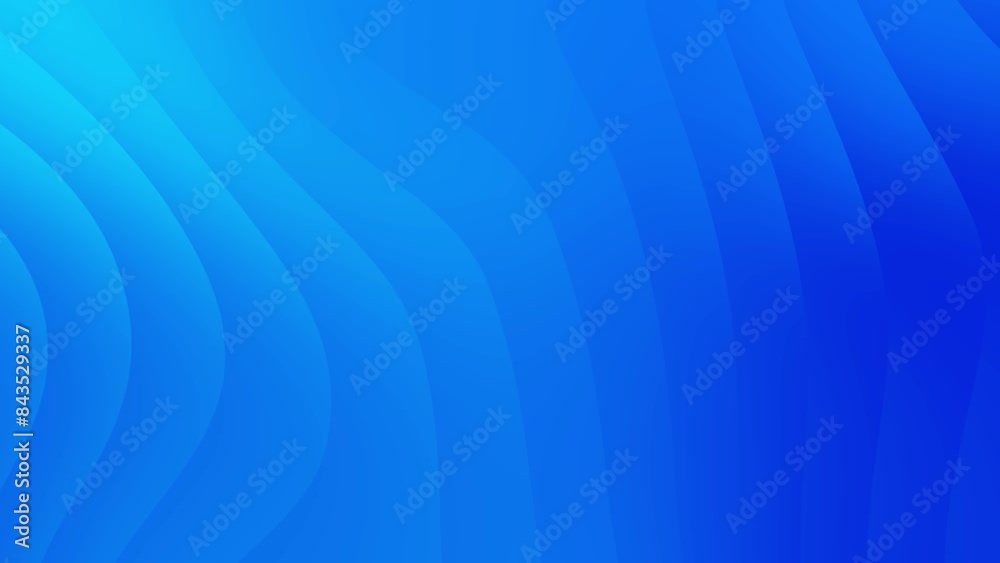 Elegant abstract blue gradient wavy lines loop background animation.