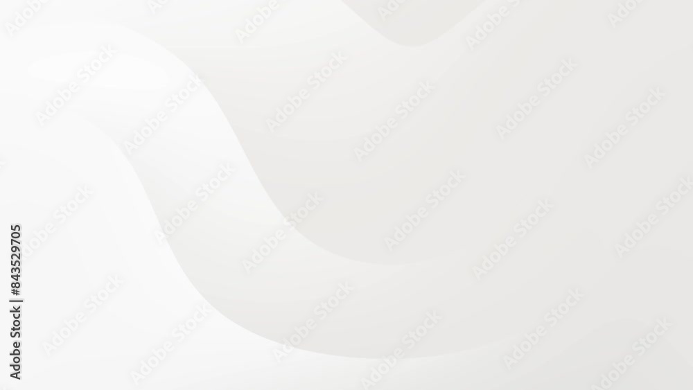 Minimalist white wave pattern loop background animation.