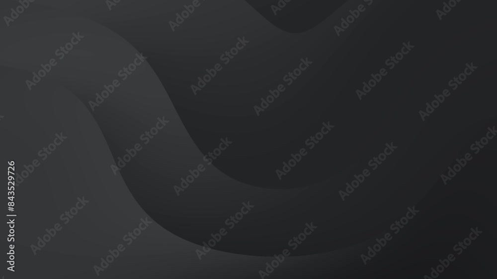 Minimalist black wave pattern loop background animation.