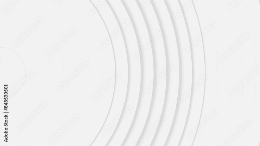 Abstract grey circles pristine backdrop loop background animation.