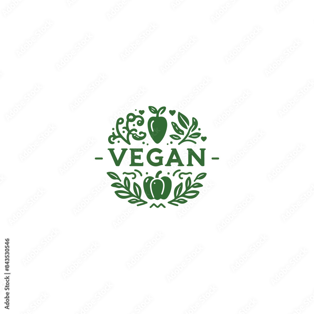 Vegan logo with green leaves for organic Vegetarian friendly diet, Vegan icon set. Bio, Ecology, Organic logos and icon, label, tag. Green leaf icon on white background.
Vegan logo with green leaves for organic Vegetarian friendly diet, Vegan icon set. Bio, Ecology, Organic logos and icon, label, tag. Green leaf icon on white background.