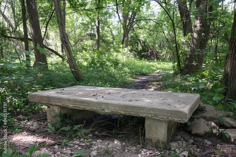 Picturesque observation point situated near a stunning and picturesque hiking trail