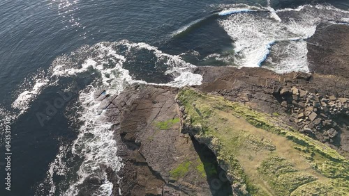 Aerial view at Muckross Head by Kilcar, County Donegal on the west coast of Ireland photo