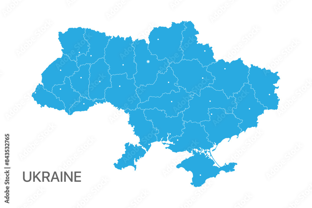 Map of Ukraine detailed boundaries of administrative divisions Map of Ukraine detailed boundaries of administrative divisions