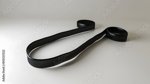 3D render of a minimalist modern resistance bands on a white background. 