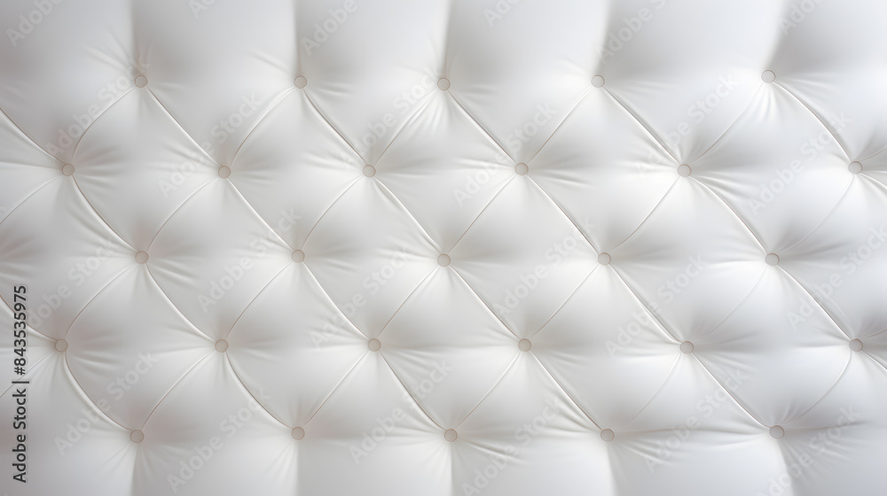 Fototapeta premium White fabric mattress texture top view background