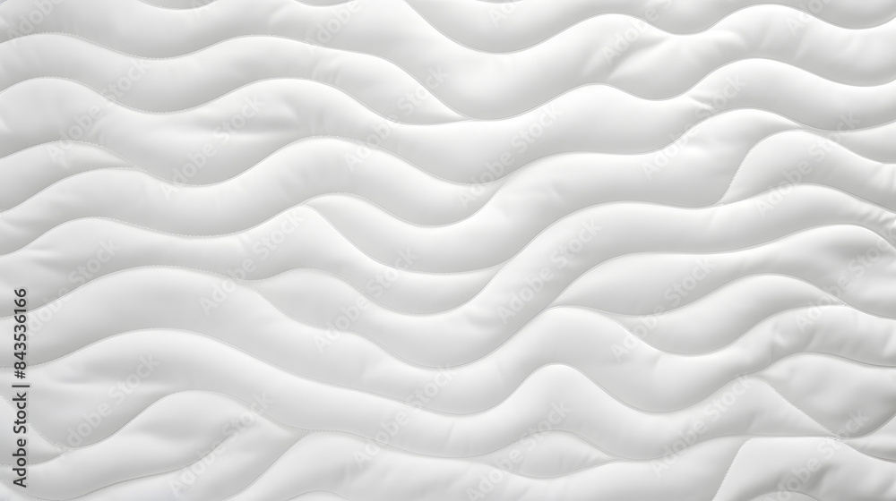 Obraz premium White fabric mattress texture top view background