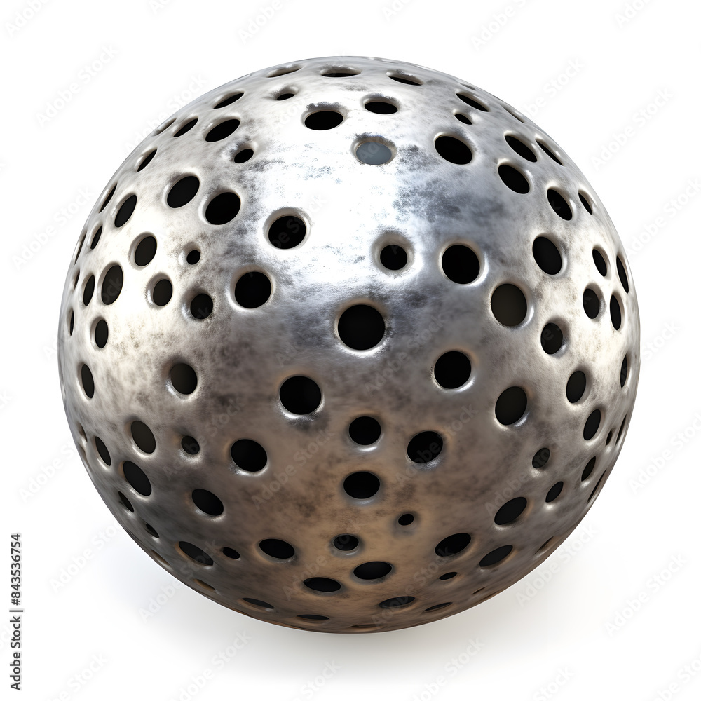 Metal sphere isolated on white background Metal sphere isolated on white background