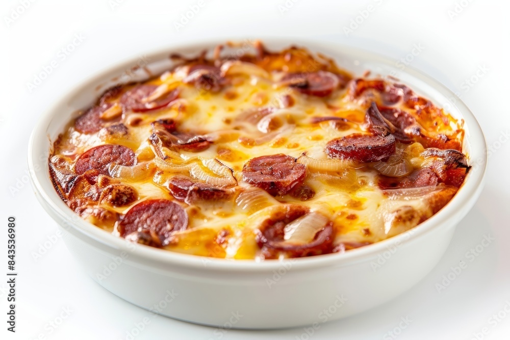 Gourmet Baked Chorizo and Cheese Delicacy Gourmet Baked Chorizo and Cheese Delicacy