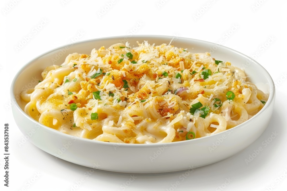 Elegant Baked Cheesy Os Pasta Dish with Grated Parmesan Elegant Baked Cheesy Os Pasta Dish with Grated Parmesan