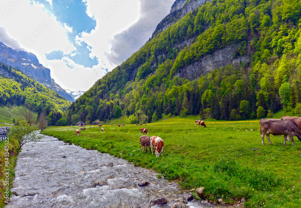Obraz premium Wasserauen, Kanton Appenzell Innerrhoden (Schweiz)