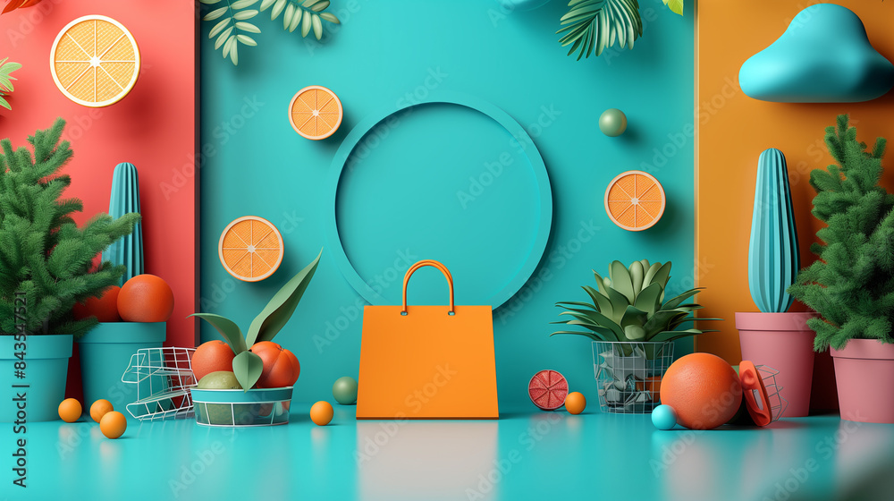 A 3D rendering of Advertising creative thinking concept art A 3D rendering of Advertising creative thinking concept art