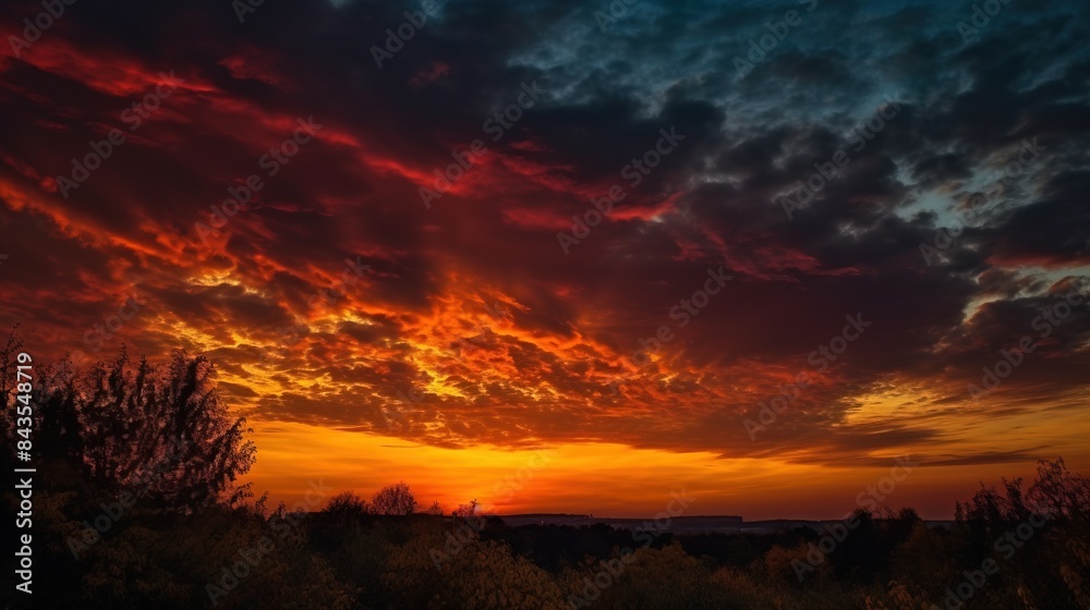 Colombia Independence Day, evening national colored sky background. AI generated. Colombia Independence Day, evening national colored sky background. AI generated.