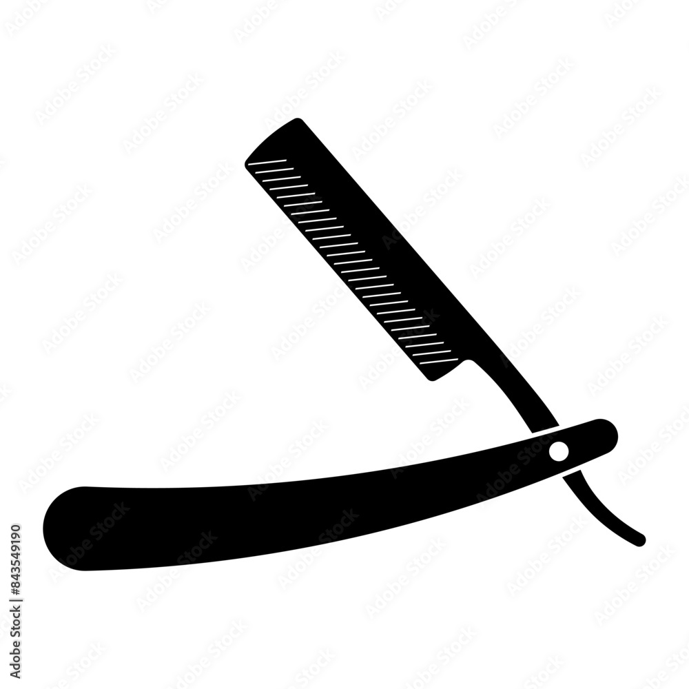 Razor icon for a beauty salon or barbershop in modern style Razor icon for a beauty salon or barbershop in modern style