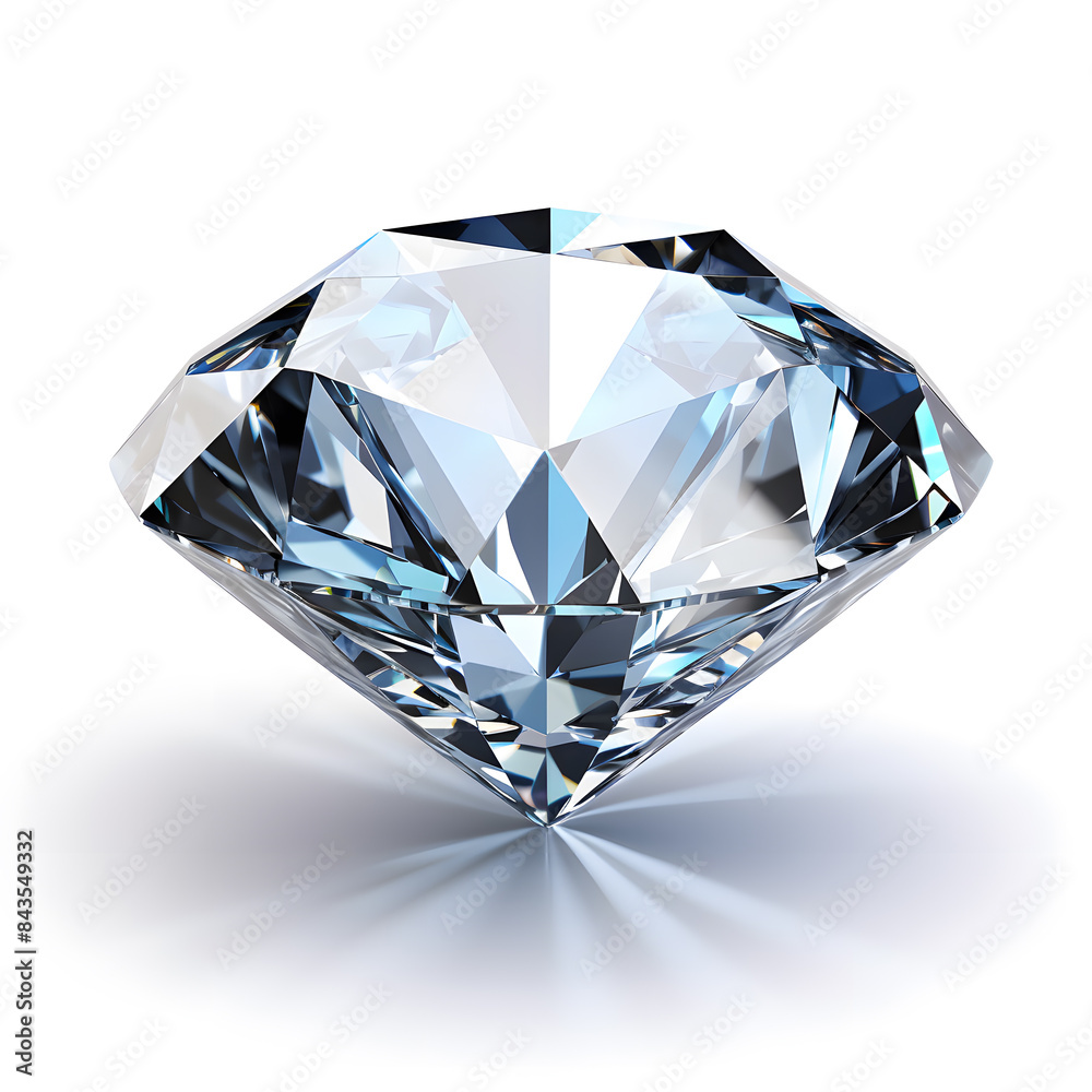 Shiny diamond gem isolated on white background Shiny diamond gem isolated on white background