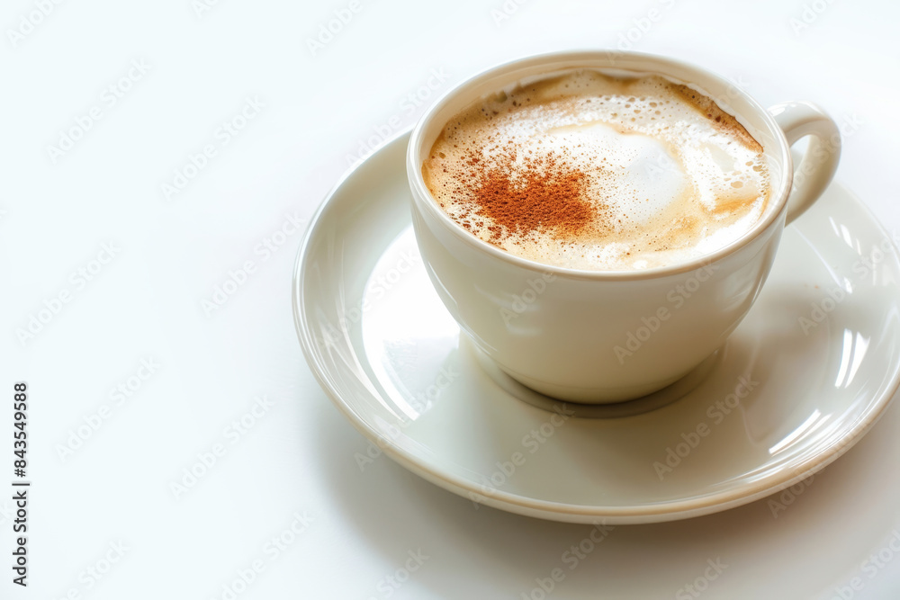 Fototapeta premium Cafe Con Leche: A Symphony of Coffee and Milk