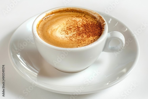 Mesmerizing Vortex of Espresso and Milk in Cafe Con Leche
