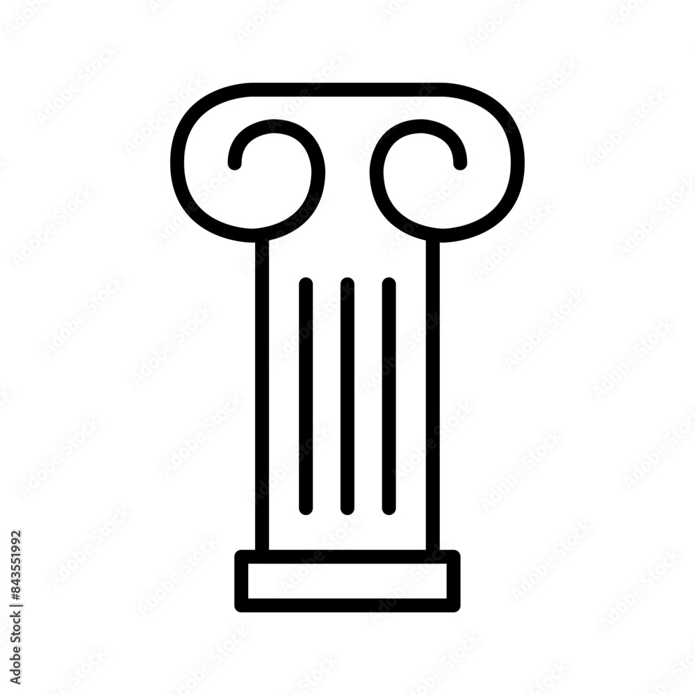 Pillar Column Icon, Ideal for Architecture and Construction Illustrations Pillar Column Icon, Ideal for Architecture and Construction Illustrations