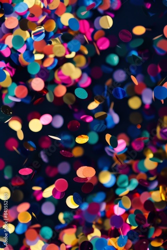 Confetti adds a festive feel to the decorations. Suitable for celebrations and parties.