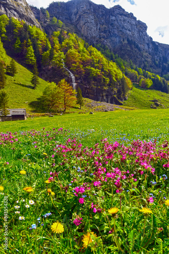 Die Seealp am Seealpsee im Alpsteingebirge, Kanton Appenzell Innerrhoden (Schweiz) photo