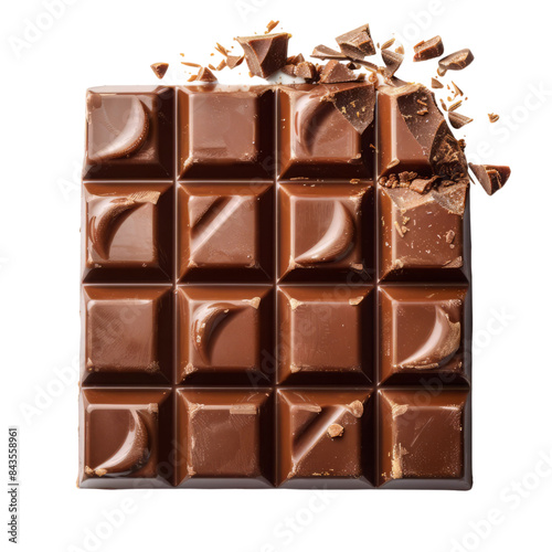 Milk Chocolate Bar with Broken Pieces